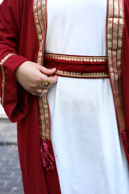 Maroon Coins Kaftan