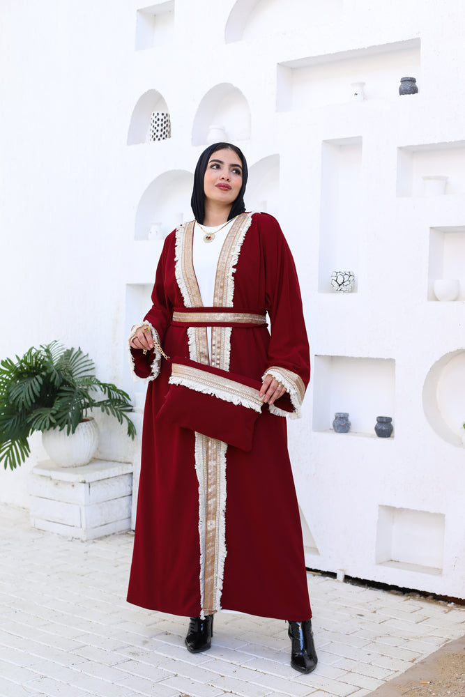 Royal Maroon Kaftan