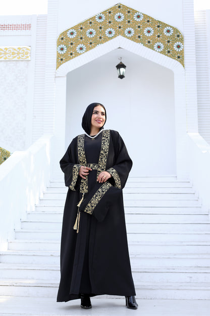 Islamic Calligraphy Black Kaftan