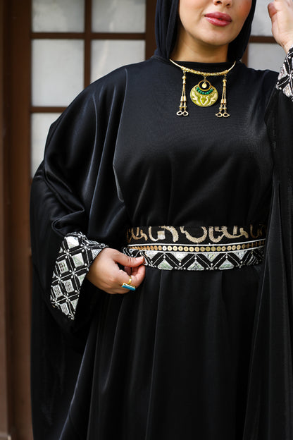 Moroccan Black closed Kaftan