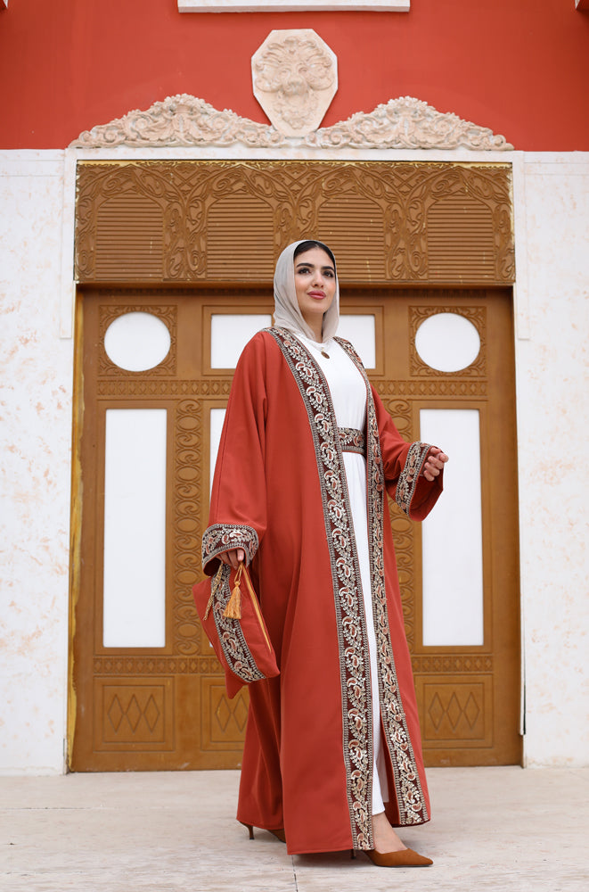 Dark Orange Kaftan