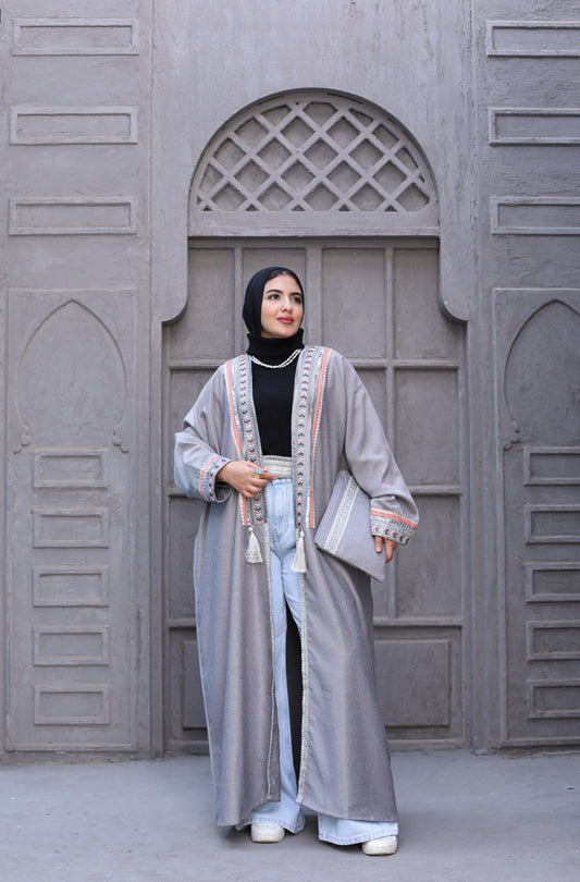 Gray Simon long Kaftan