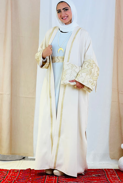 El Tarek Collection (Beige Gold kaftan)