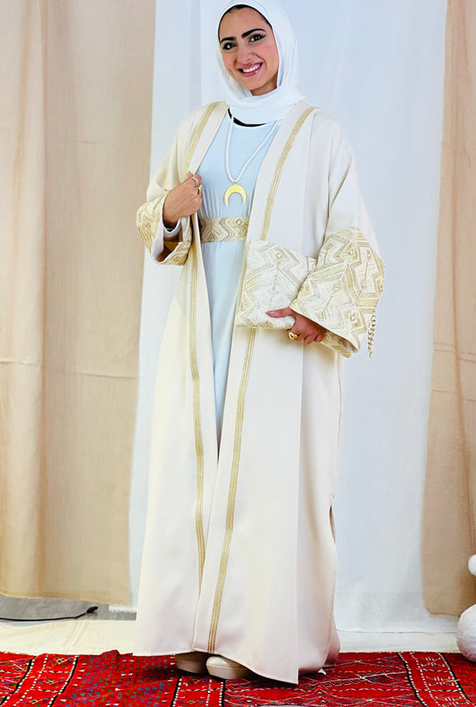 El Tarek Collection (Beige Gold kaftan)