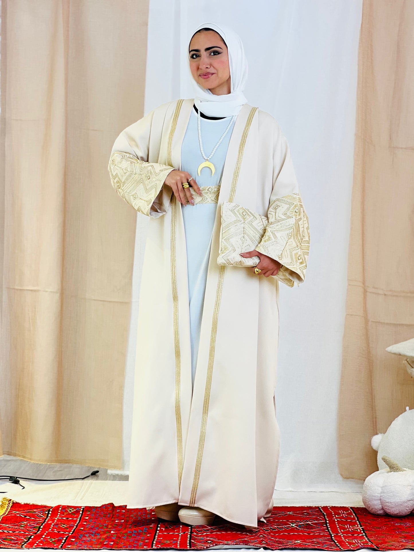 El Tarek Collection (Beige Gold kaftan)
