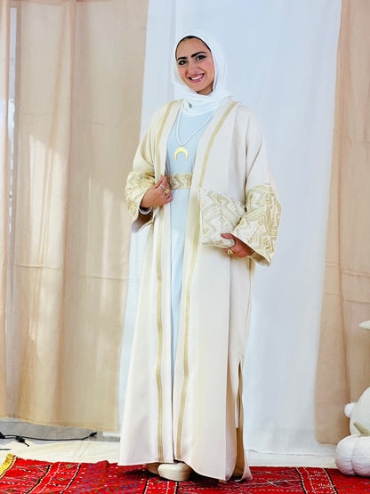El Tarek Collection (Beige Gold kaftan)