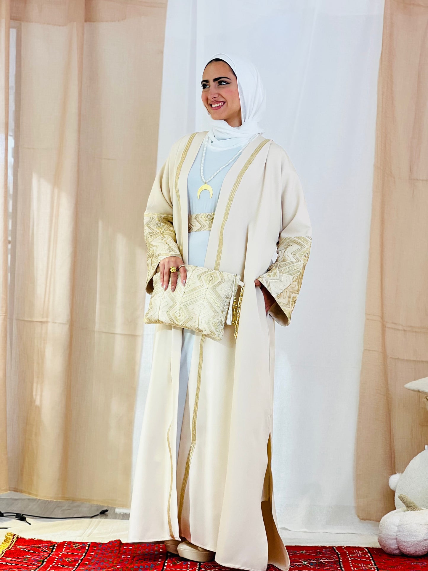 El Tarek Collection (Beige Gold kaftan)