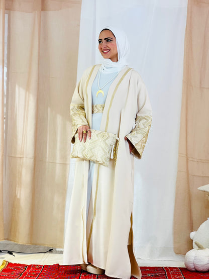El Tarek Collection (Beige Gold kaftan)