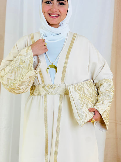El Tarek Collection (Beige Gold kaftan)