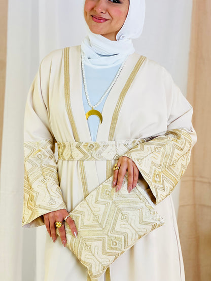 El Tarek Collection (Beige Gold kaftan)