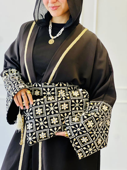 El Tarek Collection Black Golden Kaftan