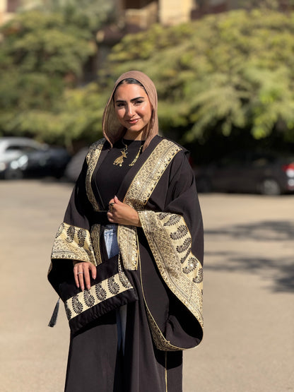 Zahab El Sharq Black Kaftan