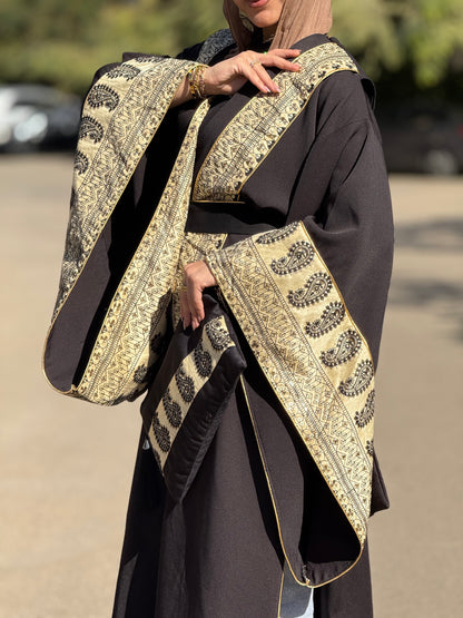 Zahab El Sharq Black Kaftan