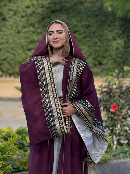 Burgundy Golden Kaftan