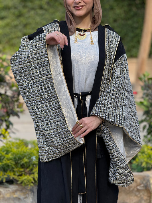 Shimmery Black Kaftan