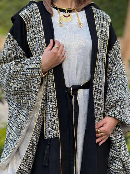 Shimmery Black Kaftan