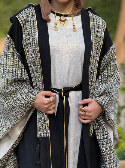 Shimmery Black Kaftan
