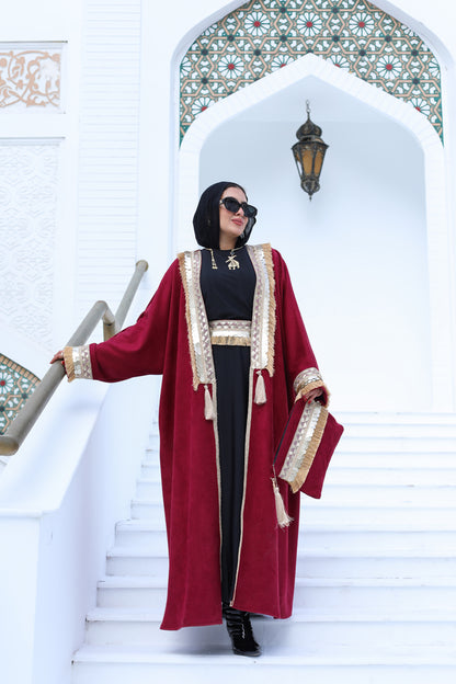 Torath Maroon Kaftan