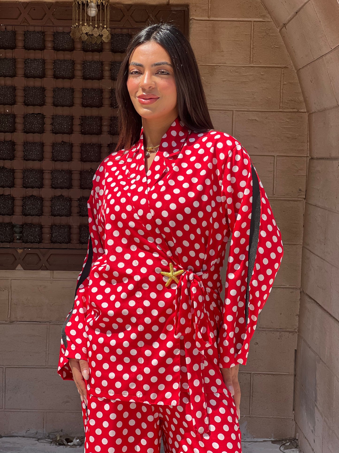 Polka Dots Set in Red