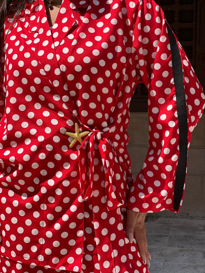 Polka Dots Set in Red