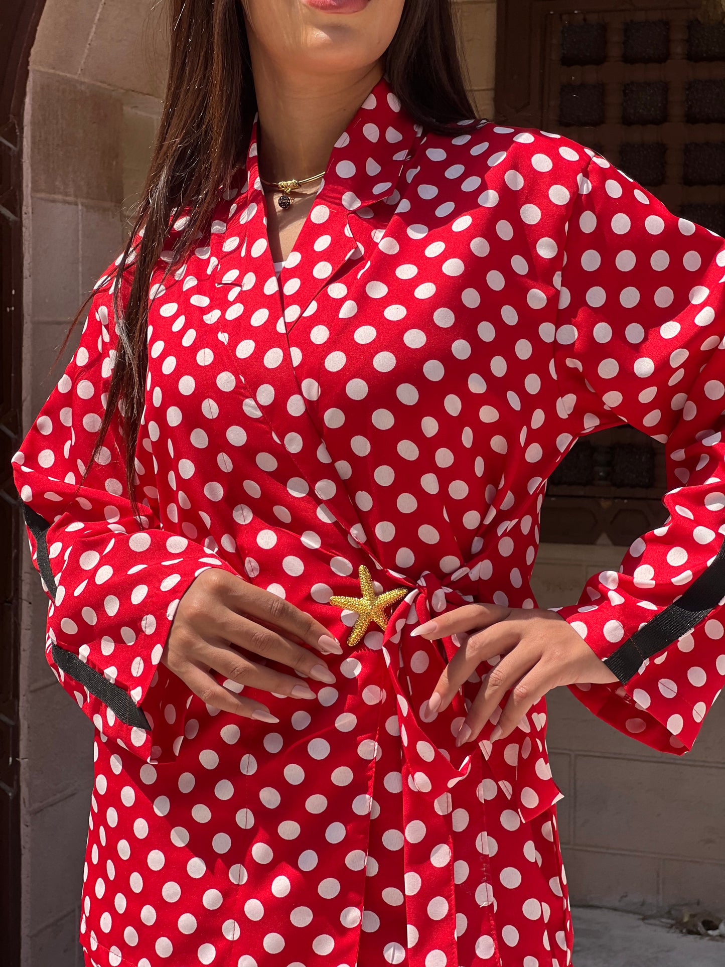 Polka Dots Set in Red