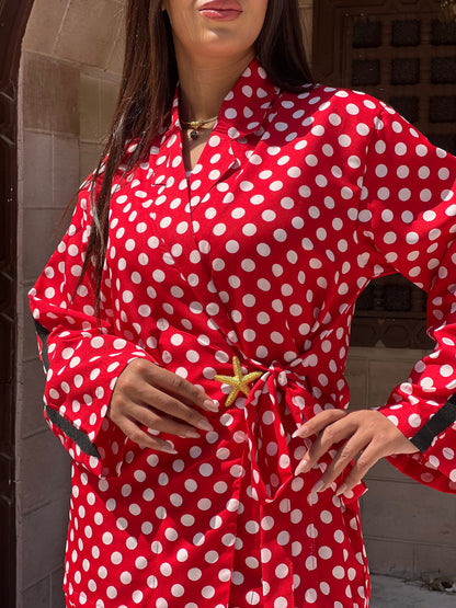 Polka Dots Set in Red