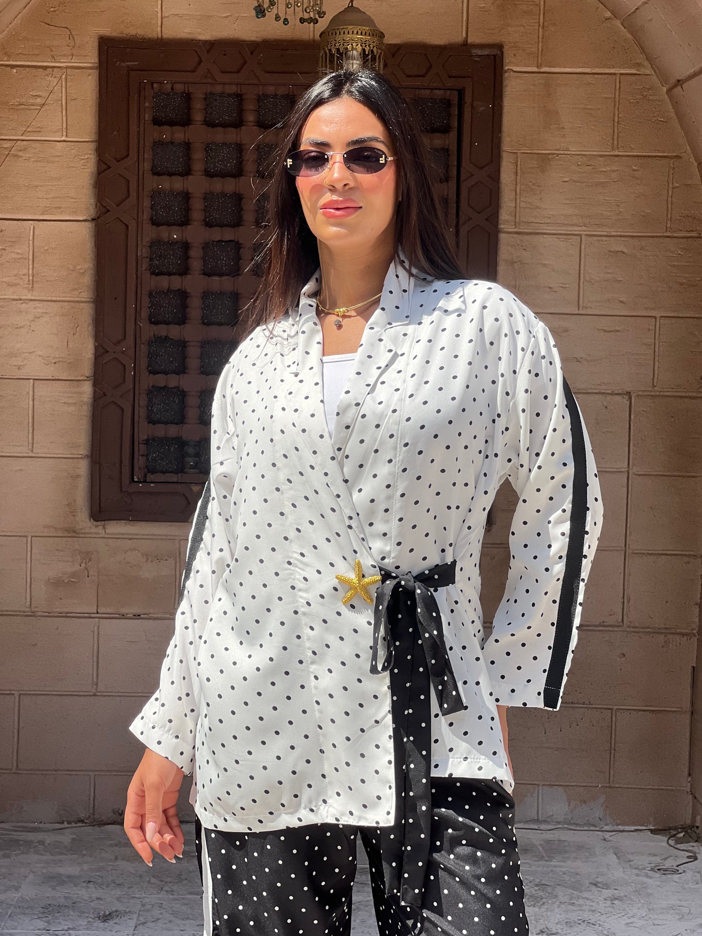 Polka Dots Set in Black and White