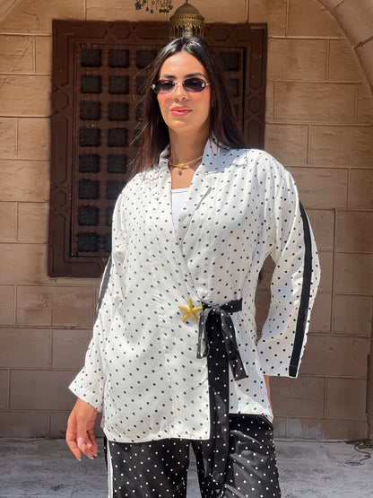 Polka Dots Set in Black and White