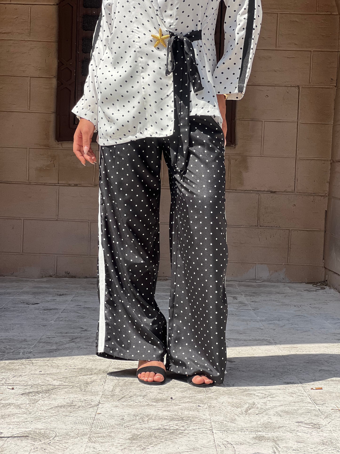 Polka Dots Set in Black and White