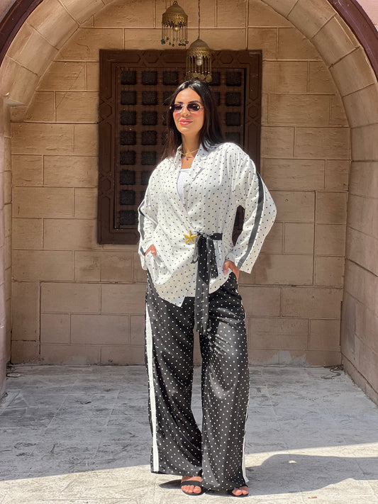 Polka Dots Set in Black and White