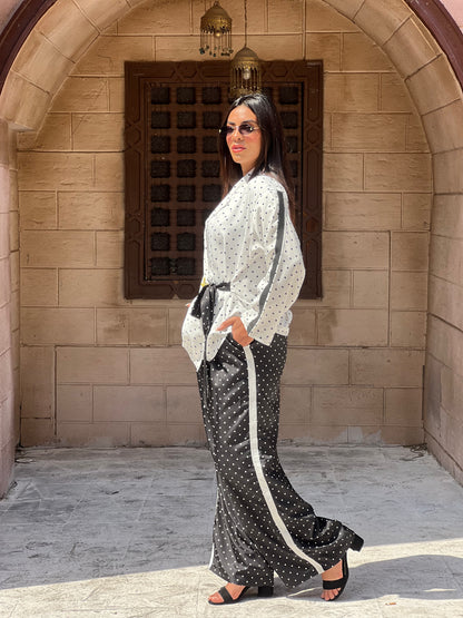 Polka Dots Set in Black and White