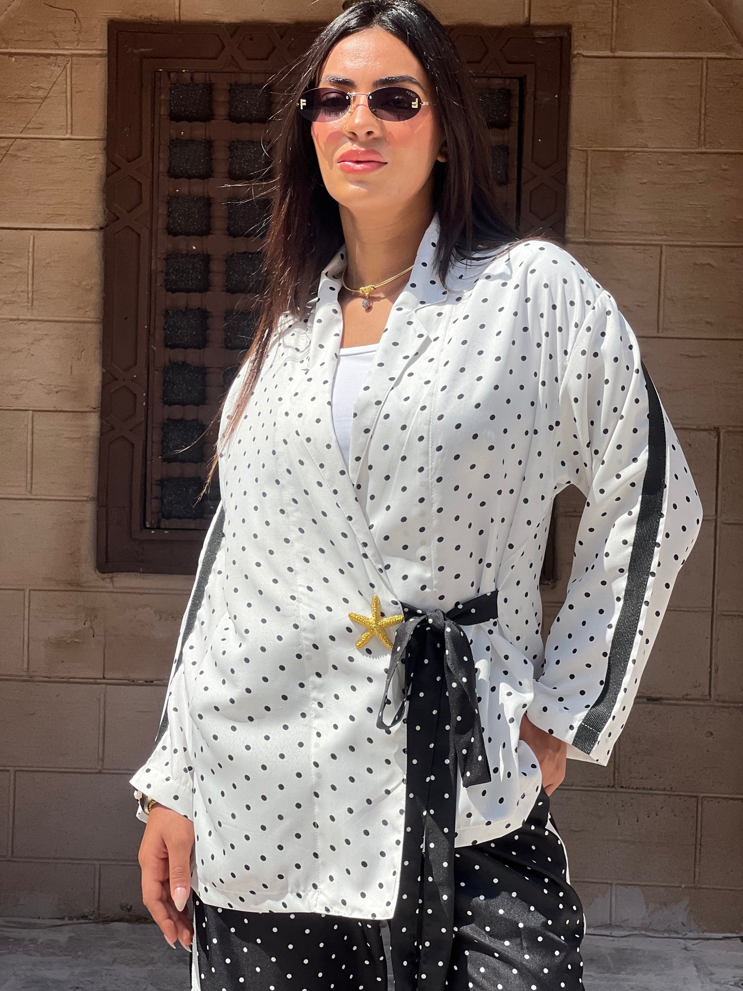 Polka Dots Set in Black and White