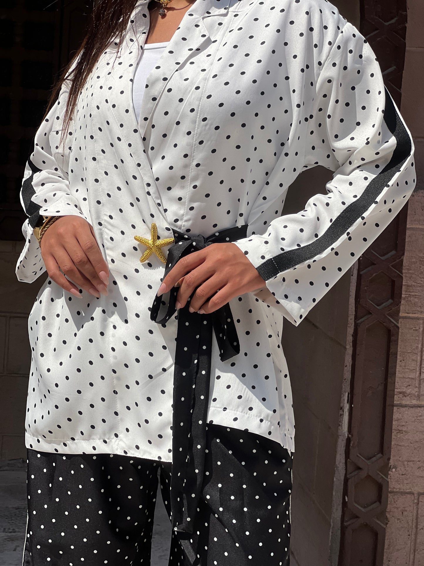 Polka Dots Set in Black and White