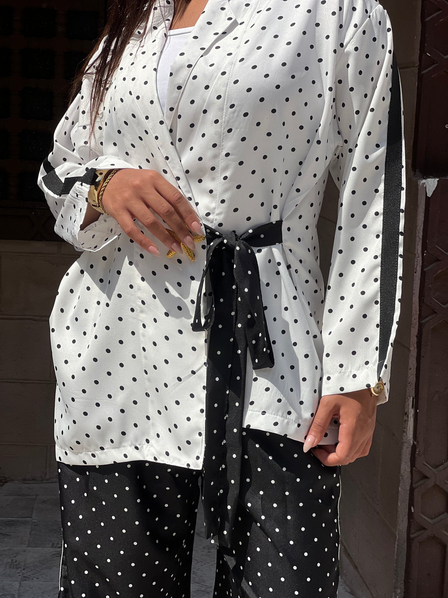Polka Dots Set in Black and White