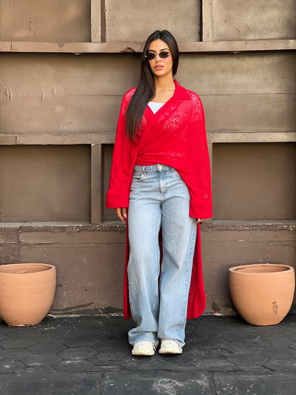 The Many Ways Cardigan in Red