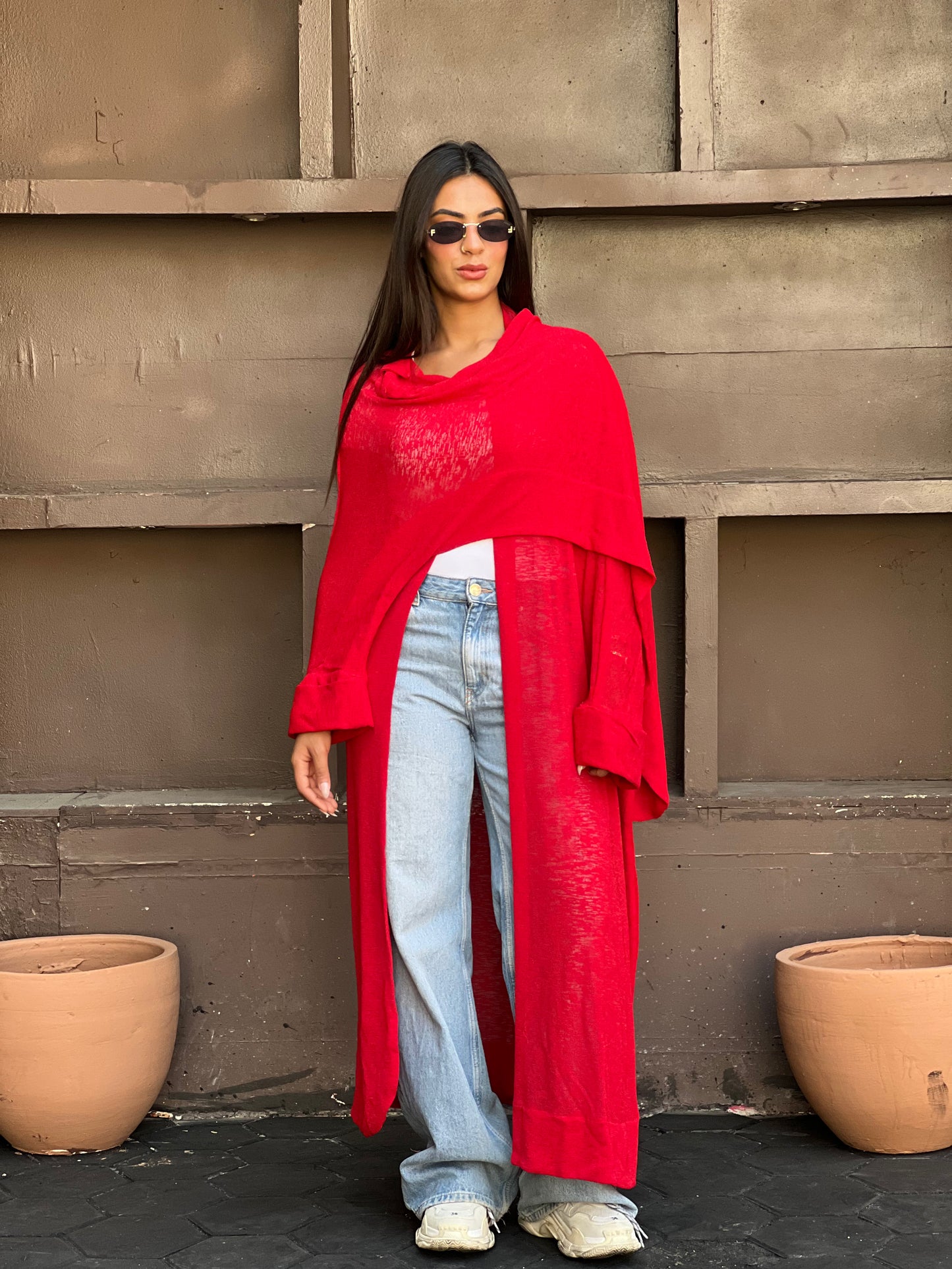 The Many Ways Cardigan in Red