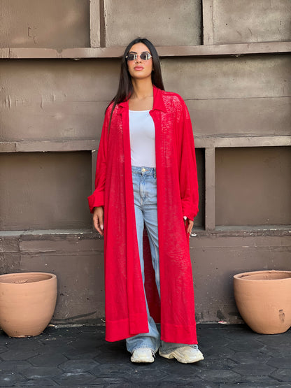The Many Ways Cardigan in Red