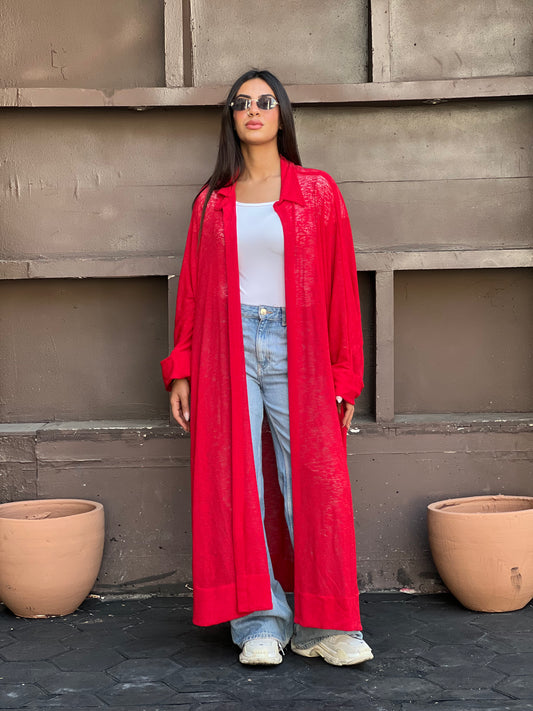 The Many Ways Cardigan in Red