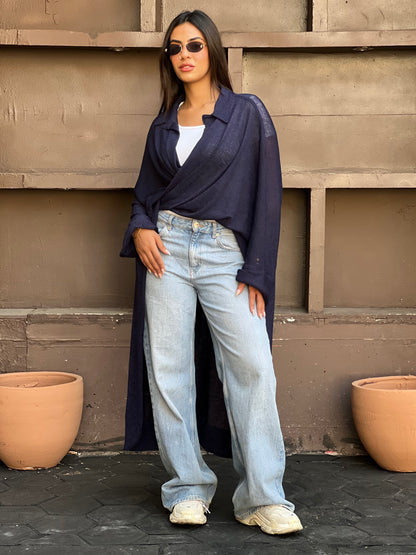 The Many Ways Cardigan in Navy Blue