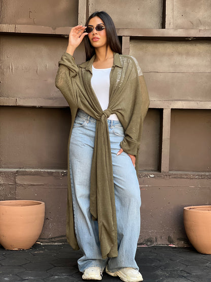The Many Ways Cardigan in Army Green