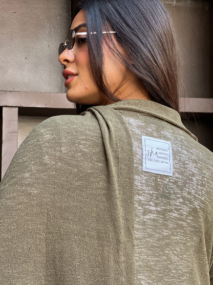 The Many Ways Cardigan in Army Green