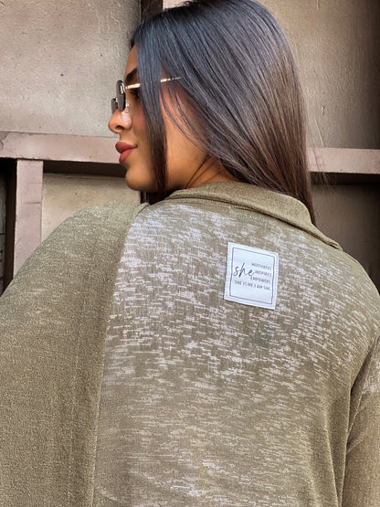 The Many Ways Cardigan in Army Green