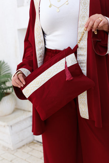 Islamic design maroon Set