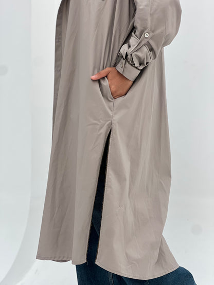 Light Grey Chemise Dress