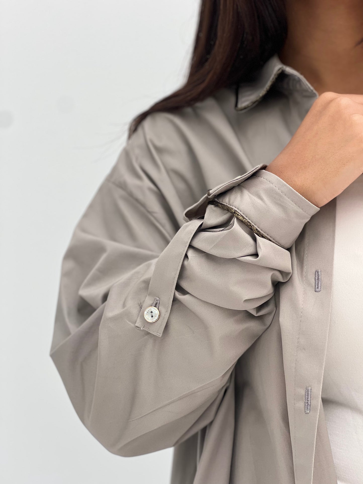 Light Grey Chemise Dress