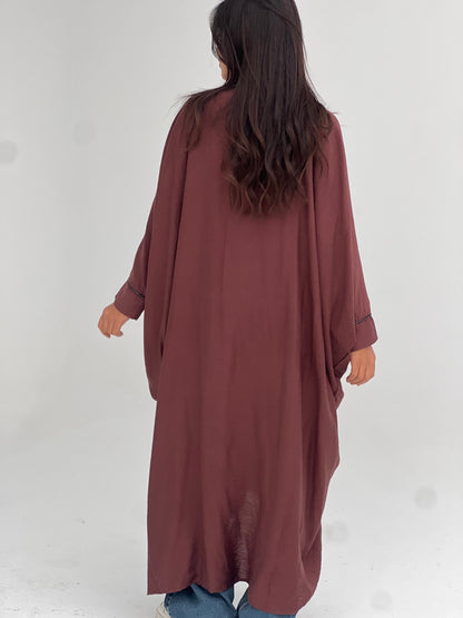 The Wine Maroon Cardigan