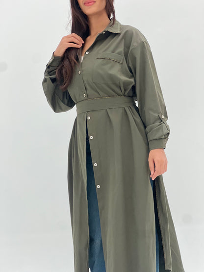 Olive Chemise Dress