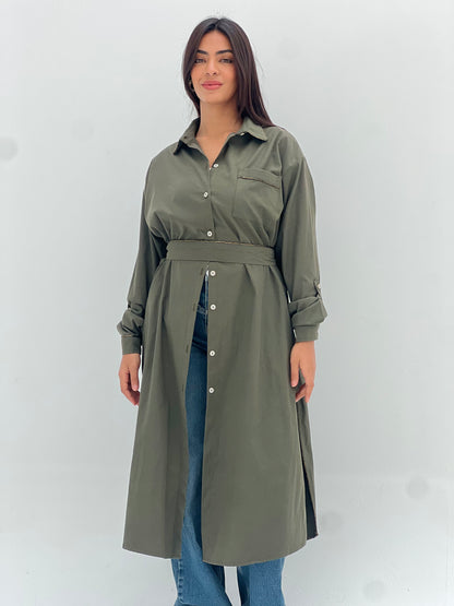 Olive Chemise Dress