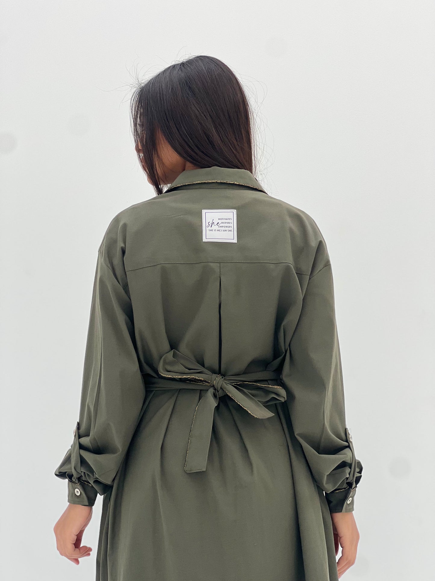 Olive Chemise Dress