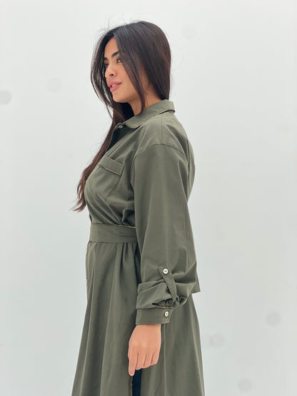 Olive Chemise Dress